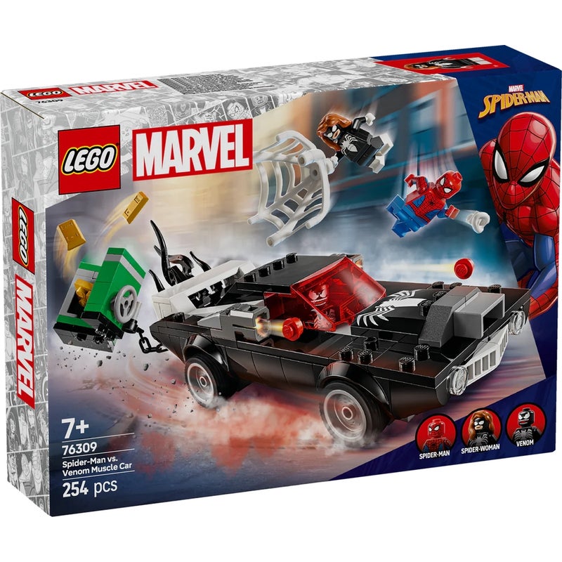 LEGO - Marvel SpiderMan vs. Venom Muscle Car 254 Pieces - 76309 - Image 1