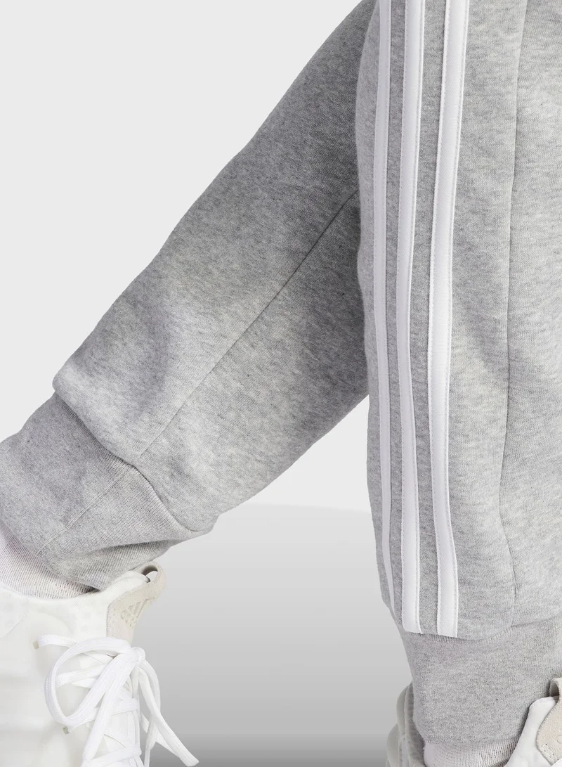Adidas 3-Stripes Fleece Tapered Cuff Pants