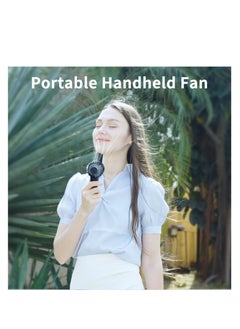 KASTWAVE Mini Personal Fan Handheld, Small Portable Handheld Fan, Battery Operated, USB Rechargeable, Face Makeup Lashes Desk Fan with Base, for Kids, Women, Men, Indoor, Outdoor Travelling, Pink  - Image 2