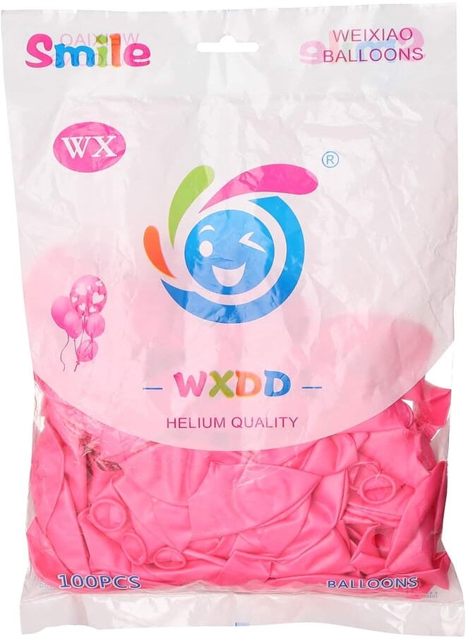 Smile - Smile Latex Balloons Pouch, 100 Pieces - Pink - Image 1