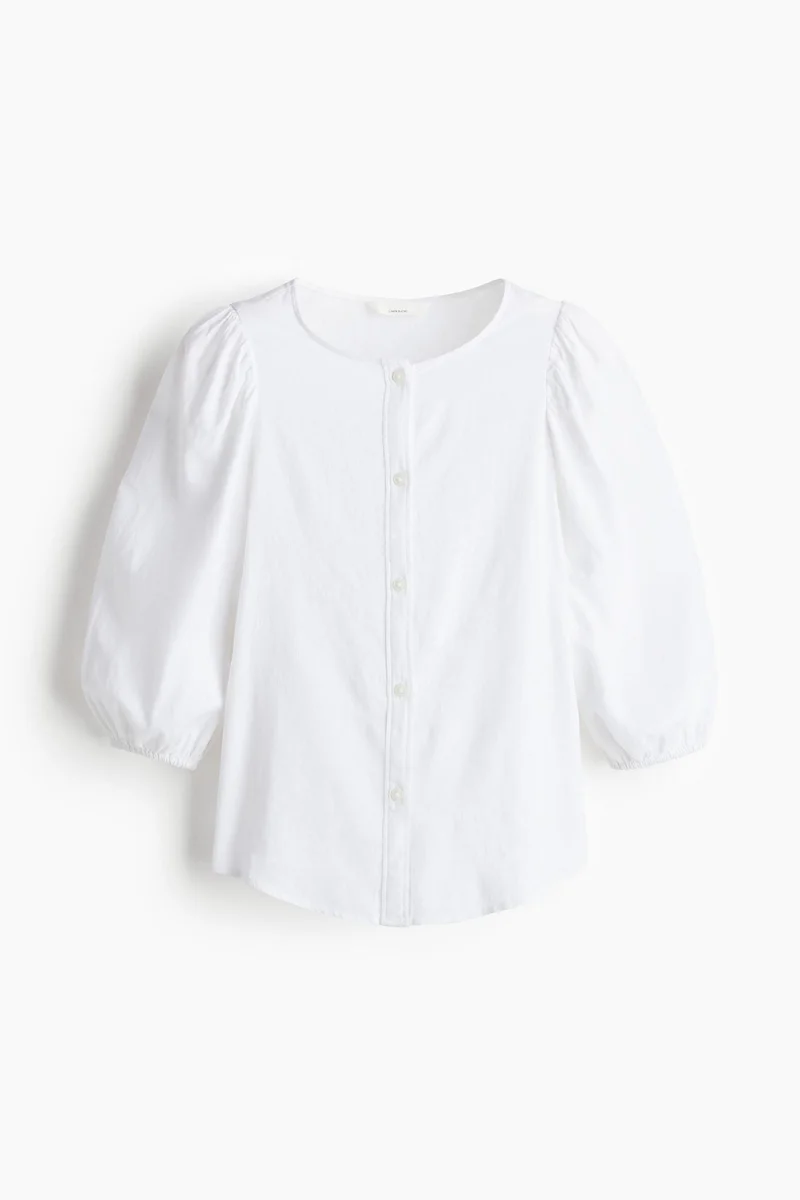 H&M Linen-blend blouse