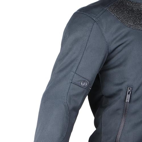 Rynox Downtown Pro Jacket - Motorcycle Riding Jacket | Impact Protection | Abrasion Resistance | Super Ventilated Shell | Increased Low-Light Visibility | Urban Comfort Fit - Mid Night Black, Medium - Image 2