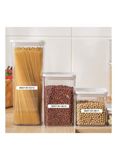 Excefore D11 Labels Maker Tape, Waterproof Thermal Barcode Label Printer Paper Stickers Labeler Roll, Name Tag for Spice Jars Bottle (1550mm-130pcs, 1 Rolls)  - Image 3