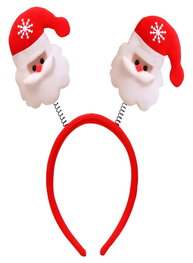 Tickles Christmas Special Santa Headbands/Hair Band Xmas Party Costume Accessories for Kids Boys & Girls, Pack of 6 (Color: Red & White) - Image 1