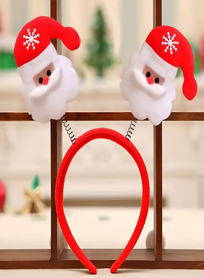 Tickles Christmas Special Santa Headbands/Hair Band Xmas Party Costume Accessories for Kids Boys & Girls, Pack of 6 (Color: Red & White) - Image 4