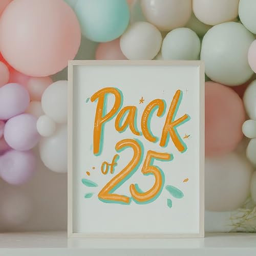 AMFIN (Pack of 25) Pastel Birthday Decoration Item Balloons - Purple - Image 2