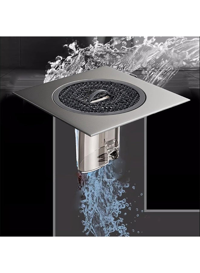 Peachjoy Stainless Steel Floor Drain Filter, Sink Strainer Hair Catcher, Sink Drain Universal with Deodorizing Floor Drain Core for Kitchen, Bath, Sink Water Pipe, Floor Drain  - Image 2