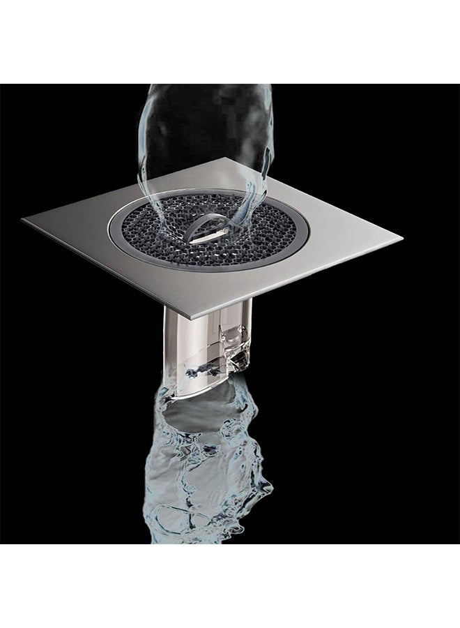 Peachjoy Stainless Steel Floor Drain Filter, Sink Strainer Hair Catcher, Sink Drain Universal with Deodorizing Floor Drain Core for Kitchen, Bath, Sink Water Pipe, Floor Drain  - Image 5