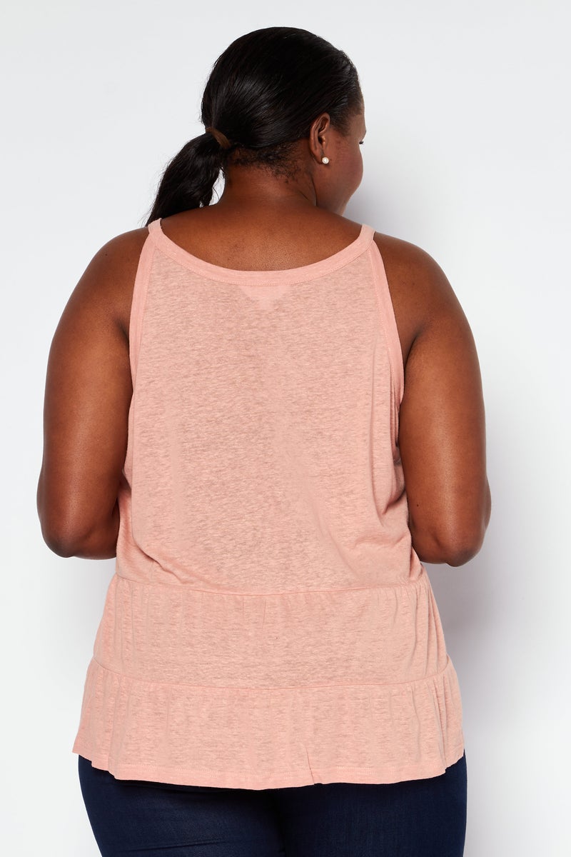 STEVE MADDEN Women V Neck Sleeveless Plain Top, Rose - Image 3