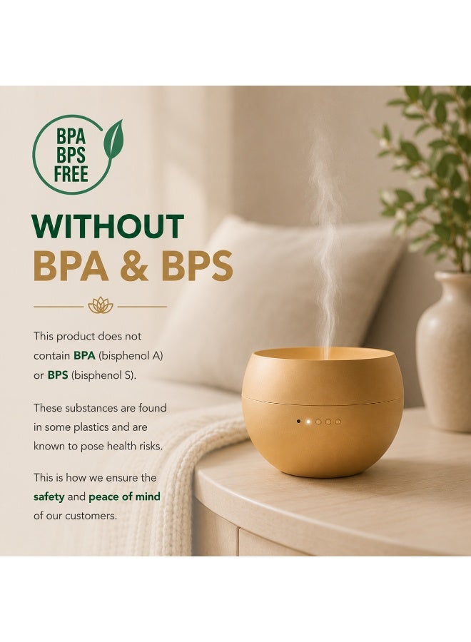 Stadler Form Jasmine Swiss Design Aroma Diffuser Gold Finish  Ultrasonic Mist Limited Edition Interval Mode Up to 24H Runtime Auto ShutOff 2 Years Warranty plus Local Support - Image 3
