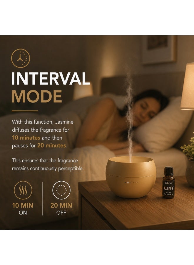Stadler Form Jasmine Swiss Design Aroma Diffuser Gold Finish  Ultrasonic Mist Limited Edition Interval Mode Up to 24H Runtime Auto ShutOff 2 Years Warranty plus Local Support - Image 4