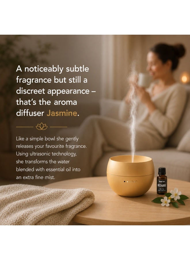 Stadler Form Jasmine Swiss Design Aroma Diffuser Gold Finish  Ultrasonic Mist Limited Edition Interval Mode Up to 24H Runtime Auto ShutOff 2 Years Warranty plus Local Support - Image 2