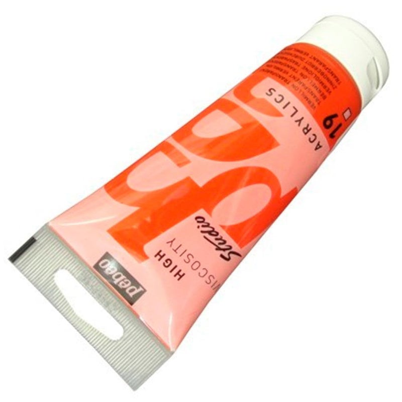 PEBEO Acrylic Fine Studio Acrylics Transparent Vermilion Transparent Vermilion 100ml338oz