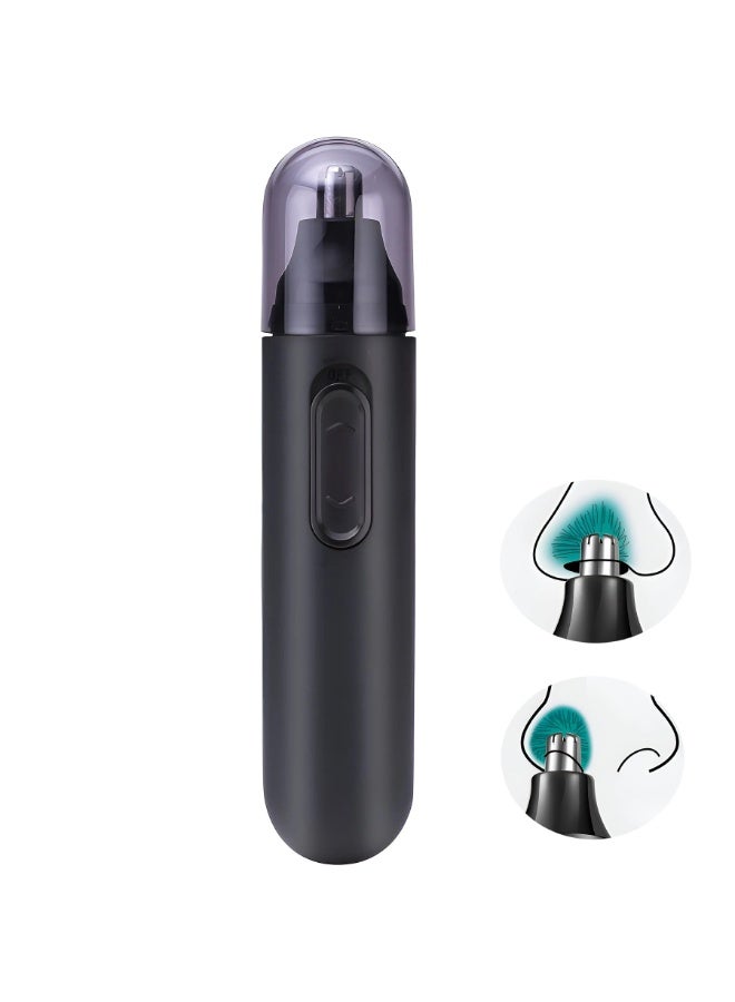 USB Rechargeable Nose and Ear Hair Trimmer for Men and Women Dual Blade Precision Cutting System 360 Degree Safety Guard Waterproof and Washable with Cleaning Brush - Image 1