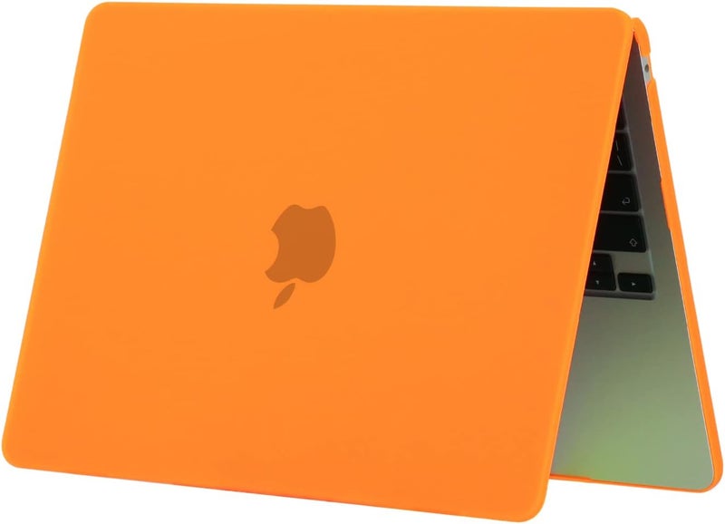 سيفن لاين متوافق مع حافظة Macbook Pro 16 بوصة 2021/2022 M4 M3 M2 M1 A2485 A2779 A2991 A3403 حافظة صلبة واقية غير لامعة للكمبيوتر المحمول مع غطاء لوحة مفاتيح (تخطيط EU)، برتقالي - Image 3