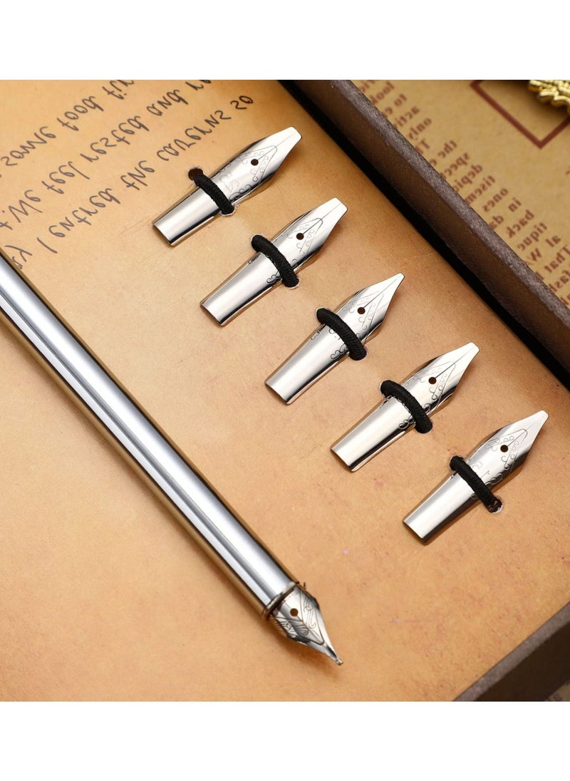 Excefore 30pcs Stainless Steel Fountain Pen Nibs, Replacement Nibs Set for Calligraphy and Writing, Various Sizes for Kids, Adults, and Students(0.5+1+1.5+2+2.5+3mm each 5pcs)  - Image 5