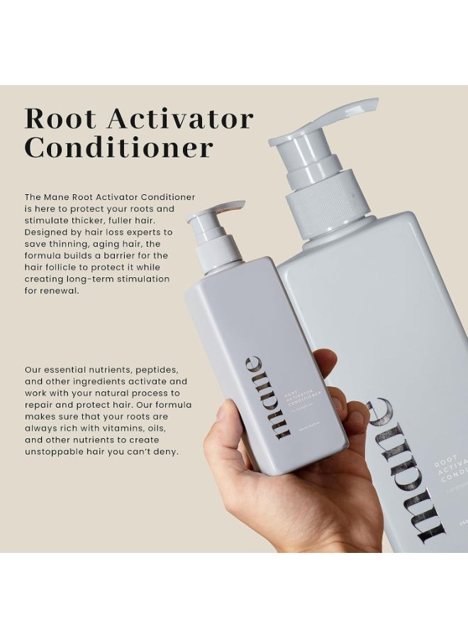 mane بلسم نمو الشعر للرجال (250 مل) - بلسم مكثف لجذور أقوى، جذور صحية وفروة رأس - زيادة الحجم، شعر كامل وأكثف للرجال - Image 3