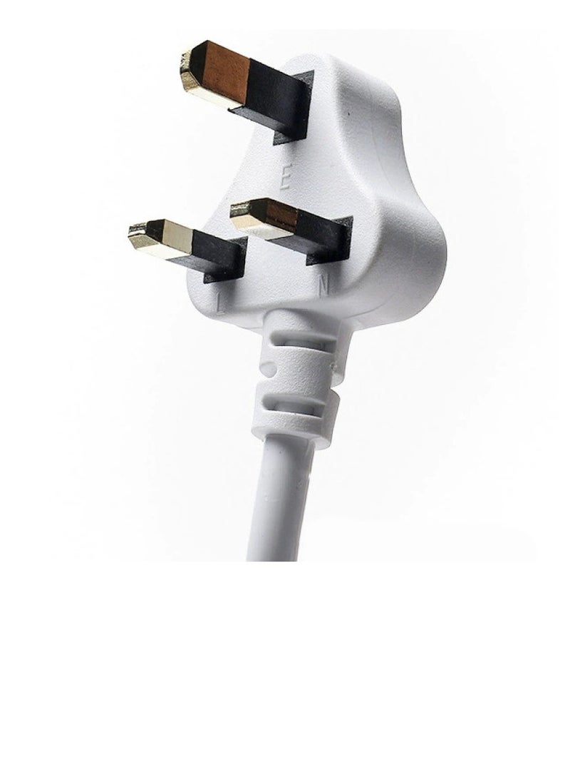 Electrical Extension Cord, Universal Extension Lead with Multiple Functions, UK Plug 3 Pin Socket Outlet with 4 Universal Sockets 2 USB, 1 Type-C Charging Ports Automatic AC Power for Home Appliances