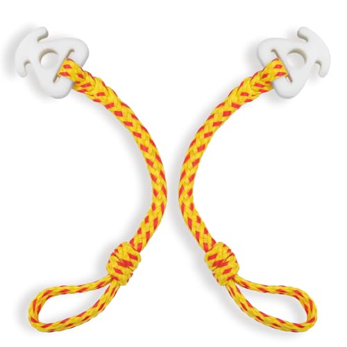 Botepon 2Pcs Boat Tube Towable Rope Quick Connector, Water Towable Tubes Rope Connector for Tubing, Skiing, Wake Boarding with Seadoo, Jet ski, Waverunner - Image 1
