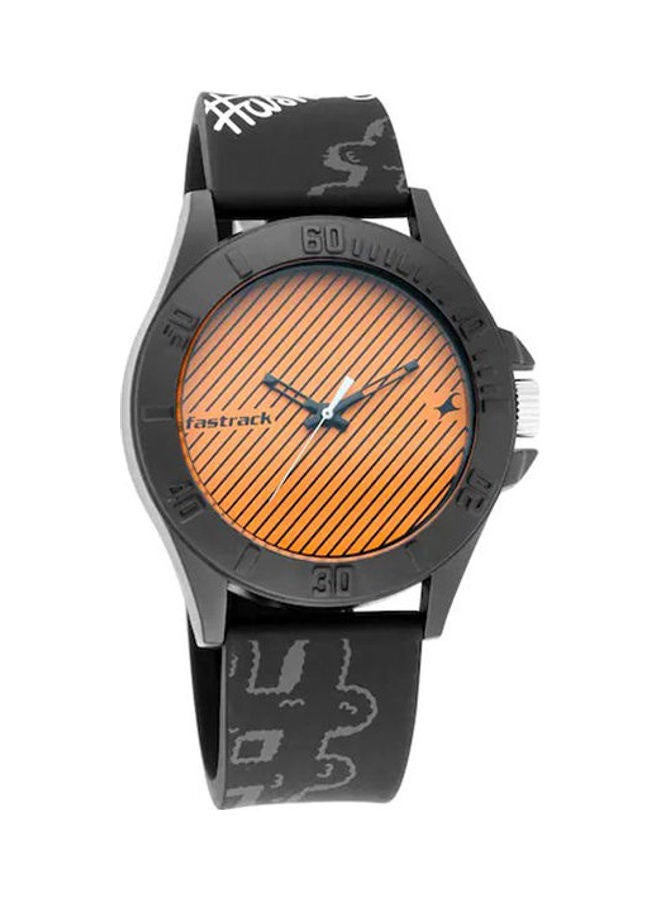 fastrack Kids Unisex ORANGE DIAL SILICONE STRAP WATCH - Image 1