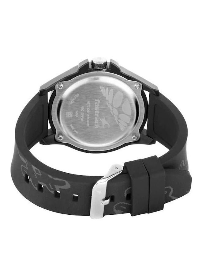 fastrack Kids Unisex ORANGE DIAL SILICONE STRAP WATCH - Image 2
