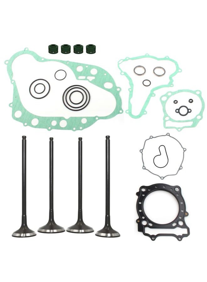 HWKWAZ Engine Intake Exhaust Valve Gasket Kit Compatible with Suzuki Quadracer 450 LTR450 2x4 2006-2009 - Image 1
