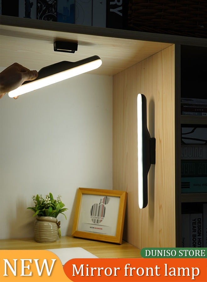 إسكدنيا مصباح طاولة صغير LED ليلي لحماية العين مزود بشفط مغناطيسي للقراءة والتعلم ومصباح طاولة بسيط قابل للشحن ومصباح ليلي لخزانة الملابس - Image 1