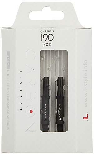 LSTYLE L-Shaft Carbon Locked Dart Shafts - 190 Short - for Soft & Steel Tip Darts - Image 1