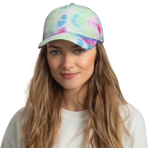 VRITRAZ Cotton Comfortable Adult Caps for Women (Smoke Green) - Image 1