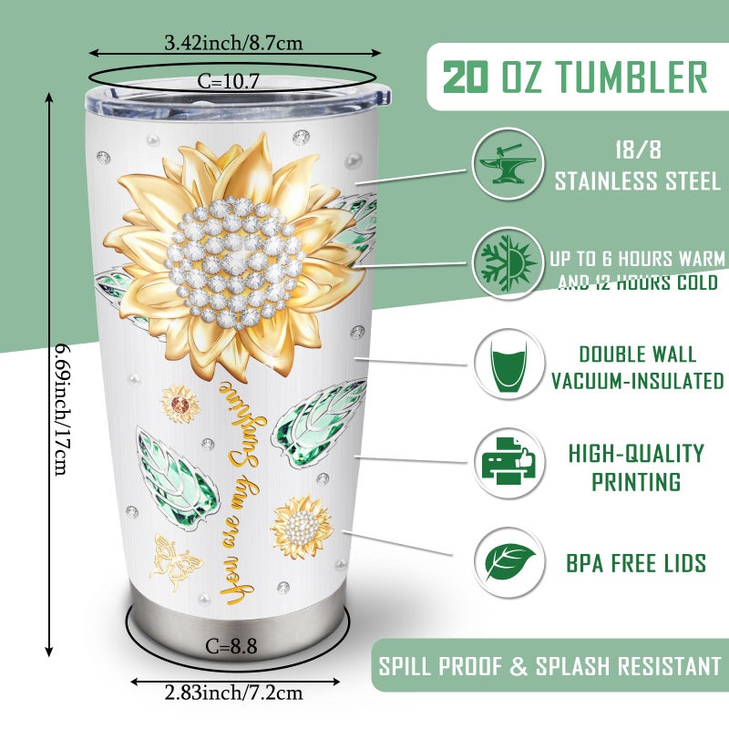 Muilzon Daughter Gift from Mom/Dad Tumblers 20oz - Gifts for Daughter from Mother/Father Coffee Mug - Christmas Mothers Day Birthday Gift Ideas for Adult Daughters Cup - Image 4