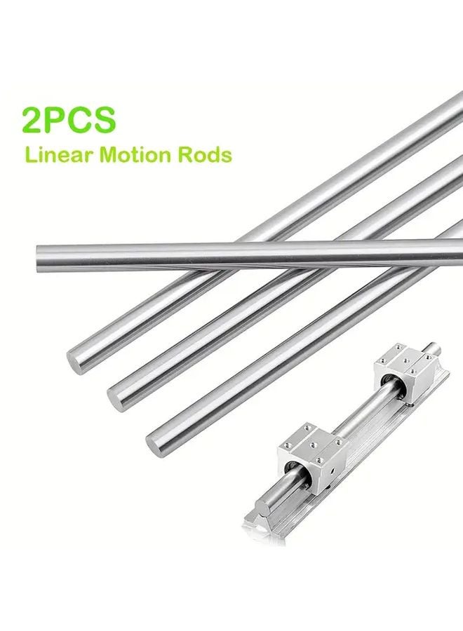 Dual Row Linear Bearing 2 Pcs Chrome Plated Steel Guide Rail High Load Capacity - Image 1