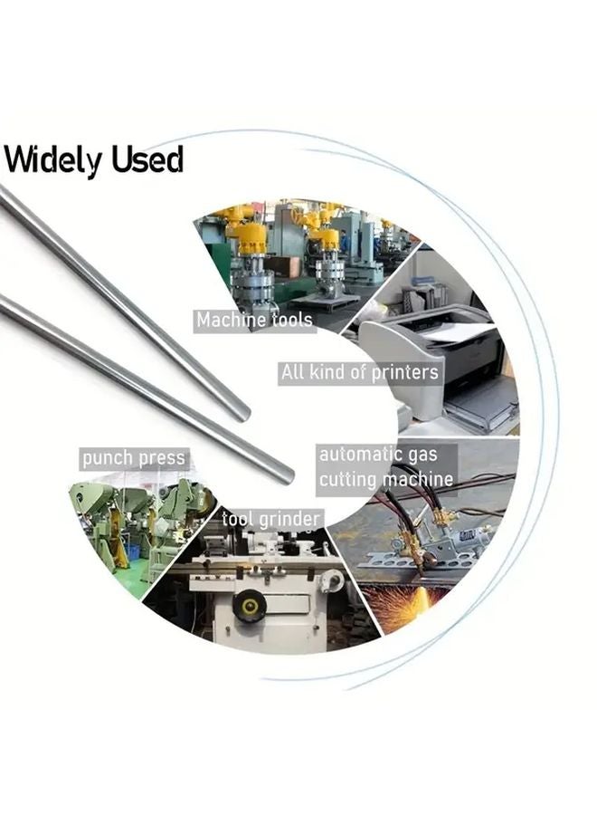 Dual Row Linear Bearing 2 Pcs Chrome Plated Steel Guide Rail High Load Capacity - Image 5