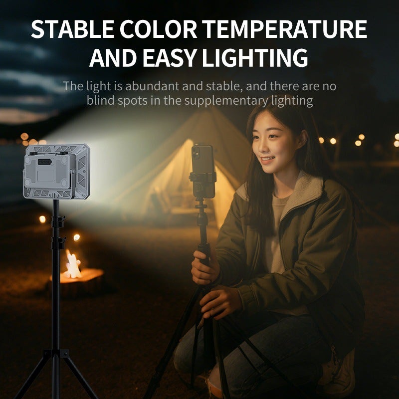 القرش المبتسم مصباح تخييم LED محمول مع إضاءة RGB وقابل للشحن - إضاءة خارجية - Image 5
