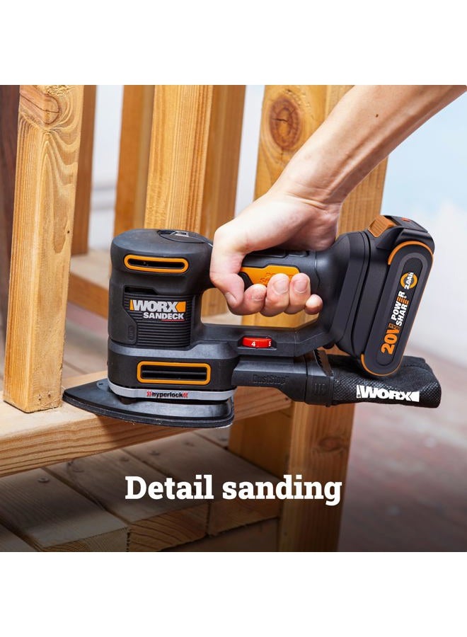 WORX WX820L.9 20V Mult-Sander, Bare Tool Only - Image 3