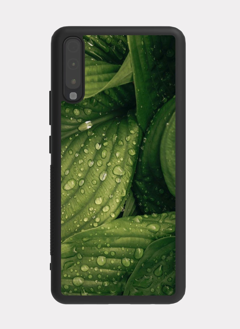 Samsung Galaxy A70 case cover Green Leafs