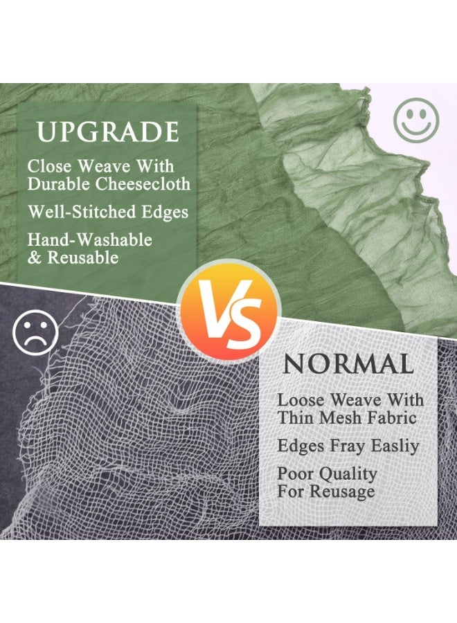 TAYRAN Tulle tablecloth, cotton tulle tablecloth, bohemian style decorative tablecloth, table centerpiece, 90x400 cm, suitable for wedding, baby shower, tea party and other tulle table decoration - Image 4