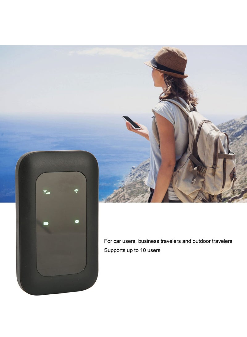 SYOSI Mobile Hotspot, Portable Wireless WiFi Hotspot, H806 4G Mobile Router with SIM Card Slot, High Speed Pocket WiFi Router Connects up to 10 Devices, for Outdoor Car Travel  - Image 3