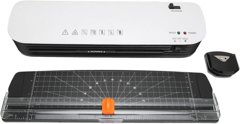 SUNGOOYUE 260 واط، آلة لامينة ساخنة وباردة بقياس 9 بوصات، مصنوعة من مادة ABS ومزودة بمقص ورق ومبرد زوايا، مناسبة لاحتياجات المدارس والمكاتب (مقبس أمريكي، جهد 100-120 فولت). - Image 1