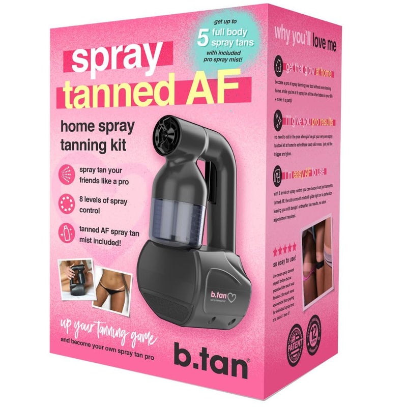 b tan b.tan Spray Tan Kit | At Home Spray Tanning Kit, Includes Spray Tan Machine, Tanning Applicator Mitt, 8 Fl Oz Solution Mist - Image 2