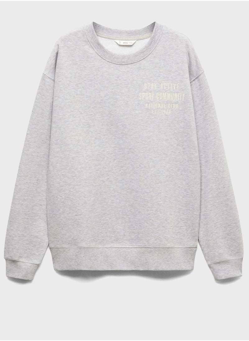 MANGO - Youth Essential Sweatshirt - Image 1