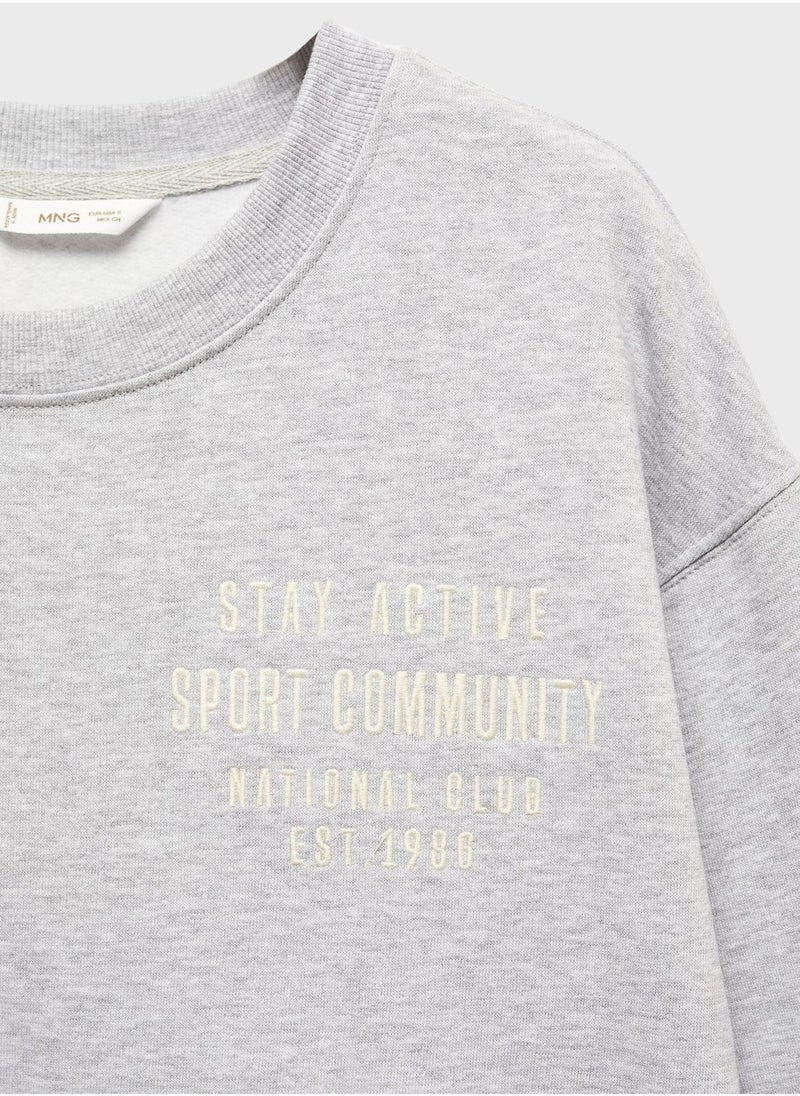 MANGO - Youth Essential Sweatshirt - Image 1