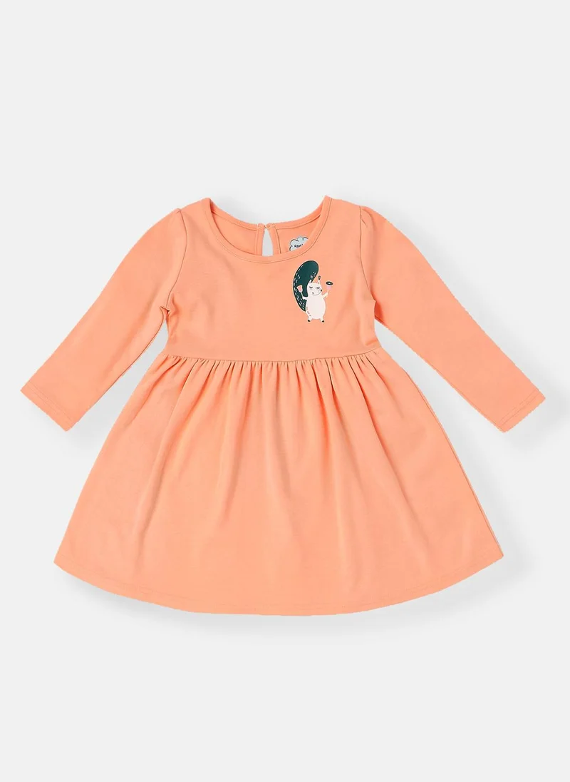 نوتيناتي Nautinati Infants All Over Print Soft Cotton Pack of 2 Frocks