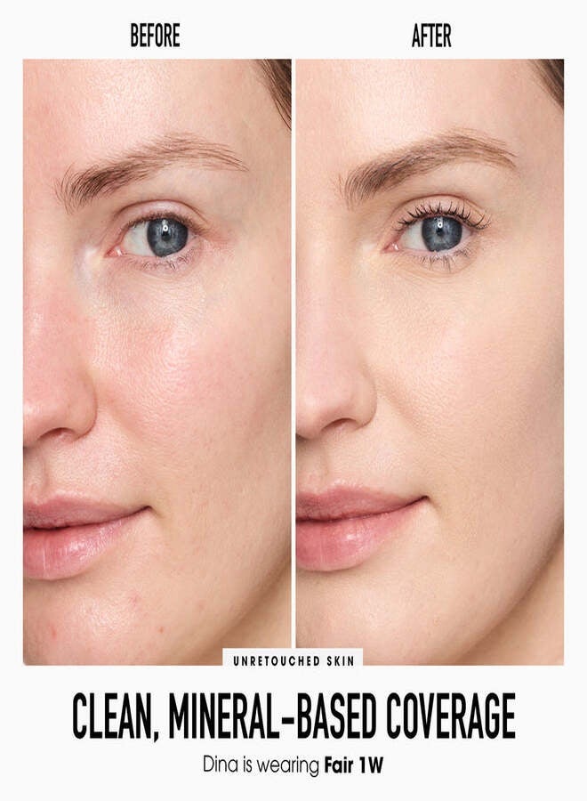 خافي عيوب المعادن السائل الأصلي من bareMinerals - درجة 1W فاتحة | خافي عيوب سائل معدني مرطب ومفتح للبشرة بتغطية قابلة للبناء ولمسة نهائية طبيعية مشرقة - 6 مل - Image 4