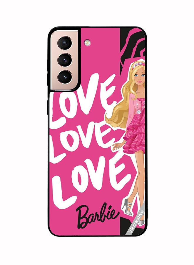 VR CREATIVE Protective Case Cover For Samsung Galaxy S21 Plus 5G Love Love Barbie Design Multicolour - Image 1
