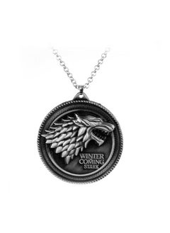 Alloy Wolf Design Pendant Necklace