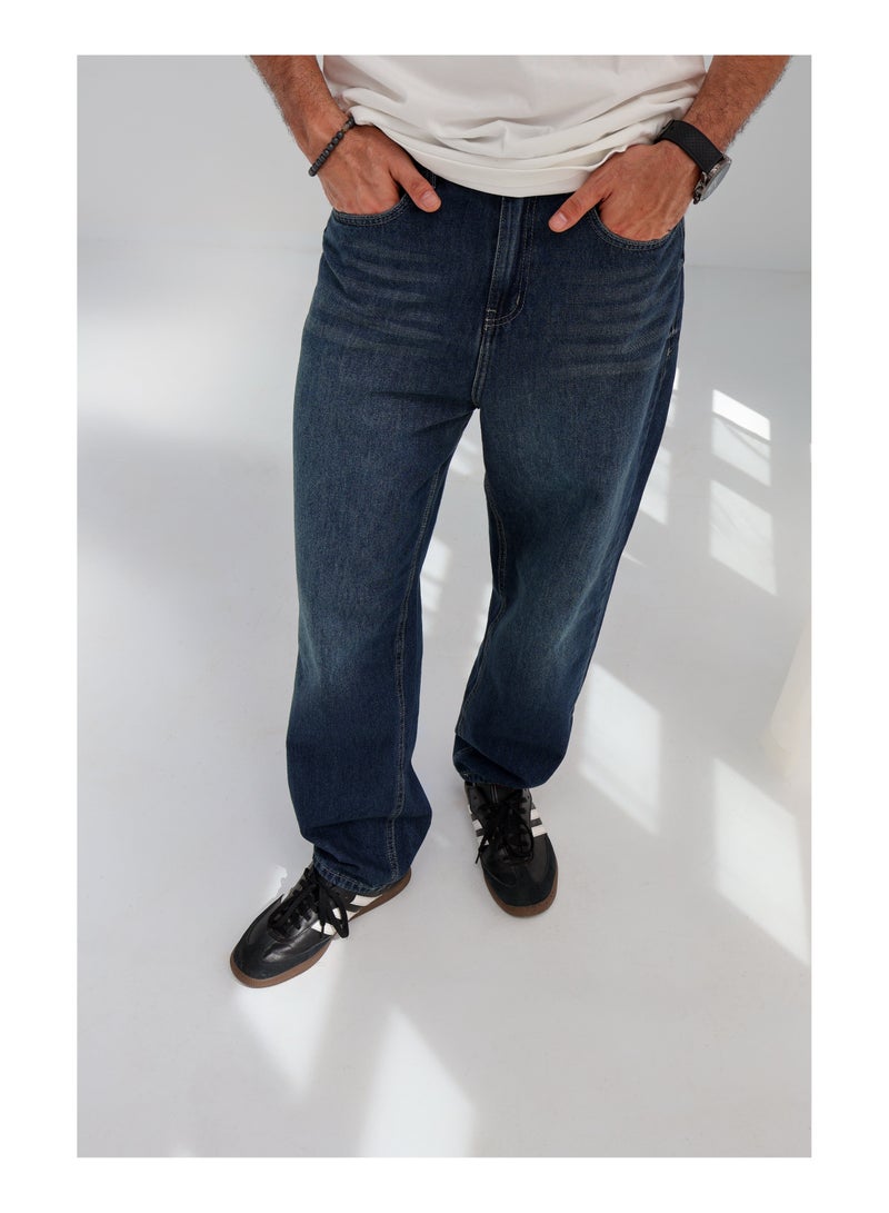 Pavo Navy Blue Straight leg Men jeans - Image 4