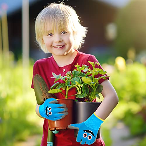 Joottuan 6 Pairs Kids Gardening Gloves Children Work Gloves Rubber Coated Garden Gloves for Kids Toddlers (Small (Age 3-5)) - Image 5