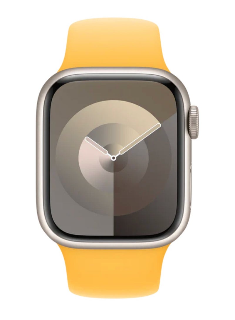 Watch Silicone Watch Band Compatible with Apple Watch 38mm 40mm 41mm (42mm Series 11/10) – Soft Sport Replacement Strap for Apple Watch Series SE, Series 11/10/9/8/7/6/5/4 –  Yellow - Image 2
