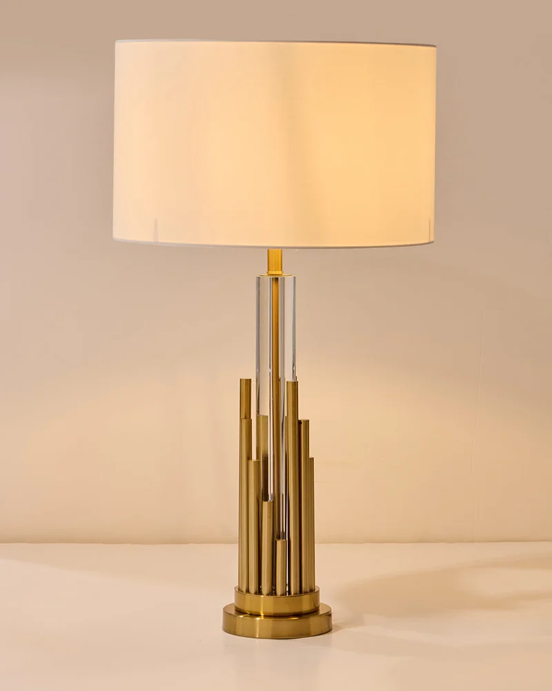 Redtag Gold Metal Table Lamp 75 Cm