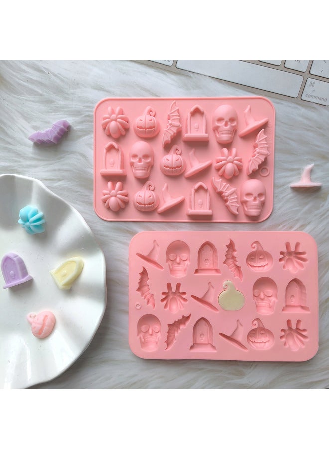 18 Even Halloween Pumpkin Hat 662 Chocolate Silicone Mold DIY Candy Cookie Cake Baking Mold-Color:Horse Green - Image 2